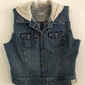 Womens Denim Jacket with Hood